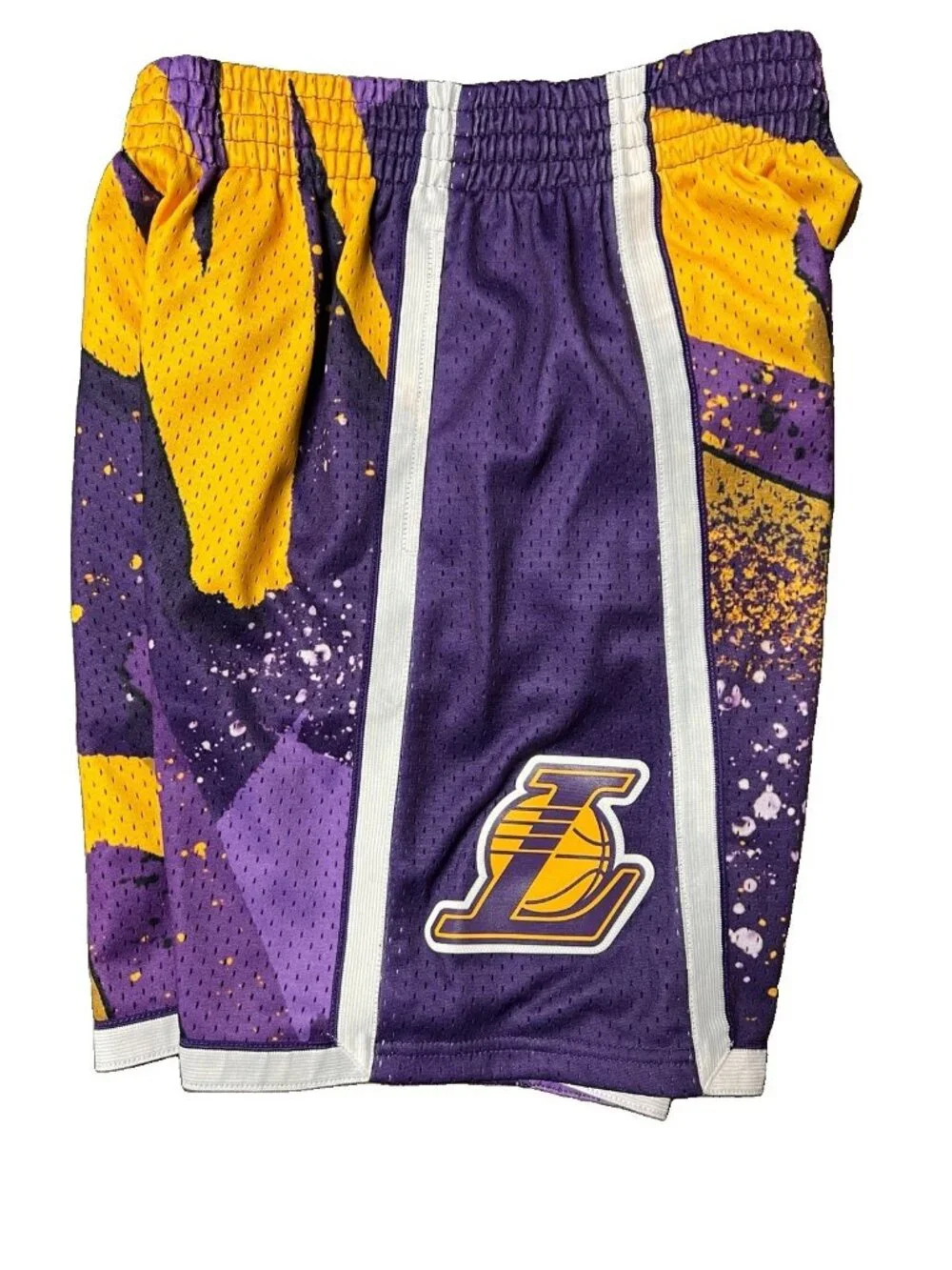 M&N LA Lakes Shaquille O'Neil Shaq Hyper Hoops Swingman Jersey And Shorts Set(S)